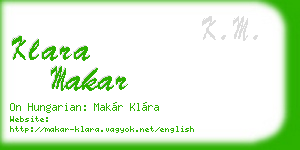 klara makar business card